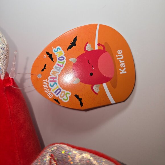 Kellytoy Squishmallows 8” Winking Karlie Red Devil NWT - Picture 5 of 5